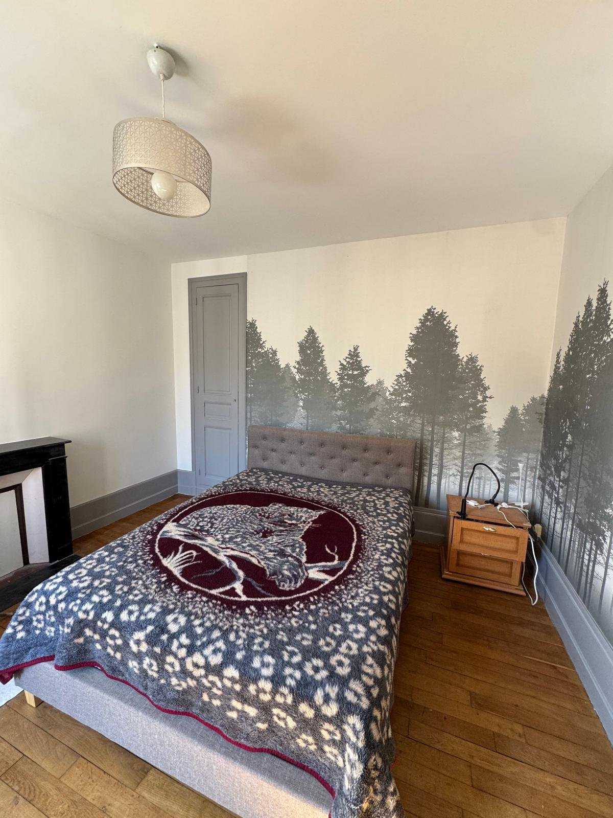 Papier peint panoramique forêt — chambre, JS Peinture